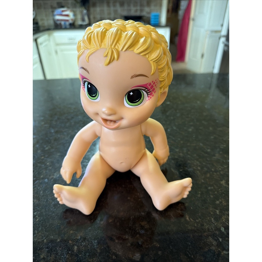 Baby Alive Dino Cuties Doll Only Blonde Green Eyes Baby Doll Toy Girls